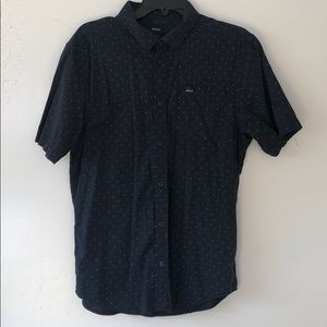 RVCA Button Up Shirt Navy